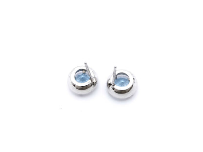 AQ0.570/0.553ct D0.15/0.15ct PT950/900 4.4g Earrings 