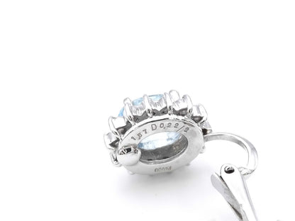 AQ1.57ct D0.22ct K14WG 5.6g Earrings 