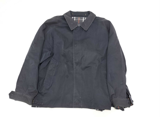 BURBERRY Nova Check Lining Zip-Up Jacket Navy