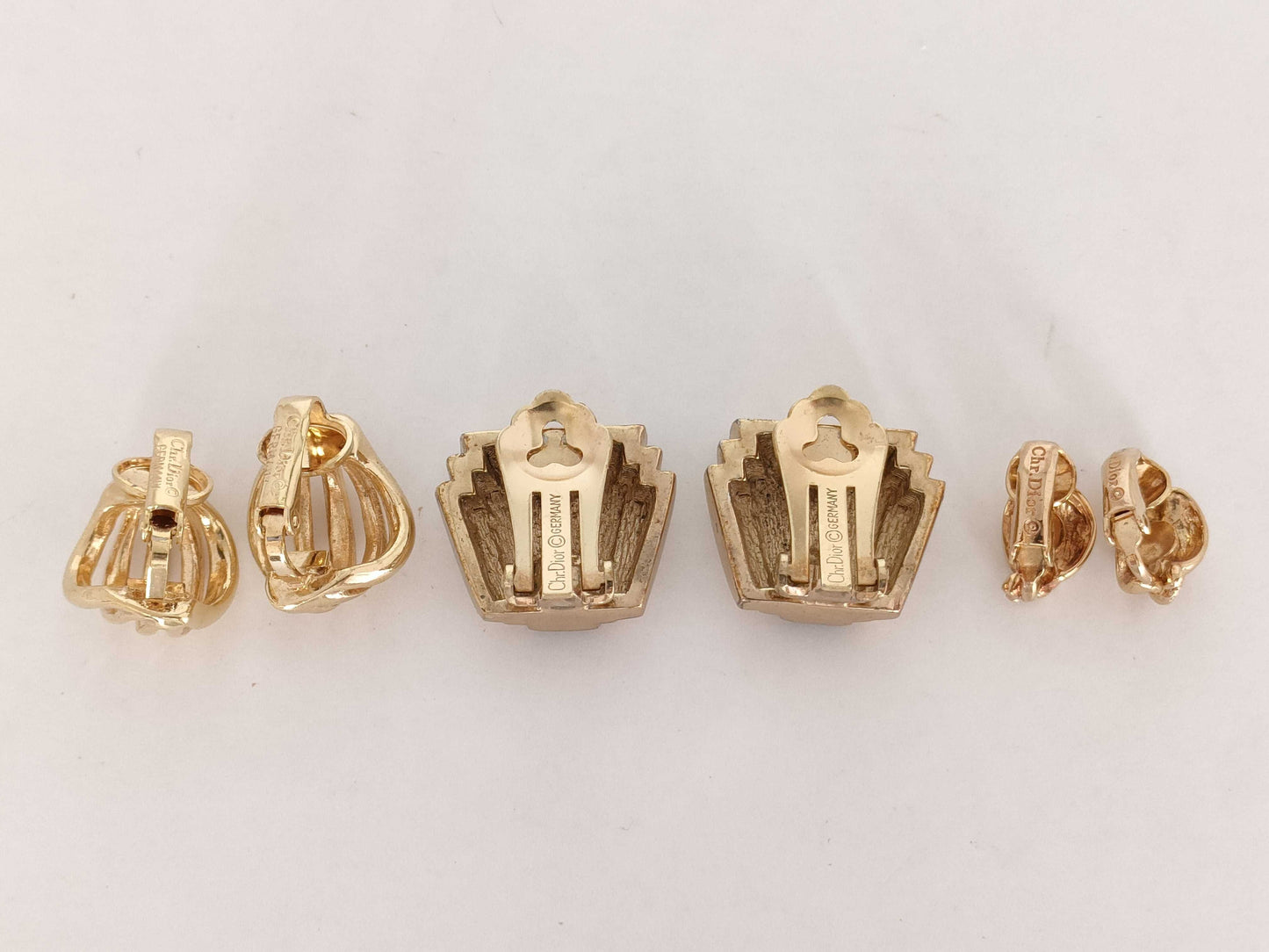 Dior 3-piece earring set