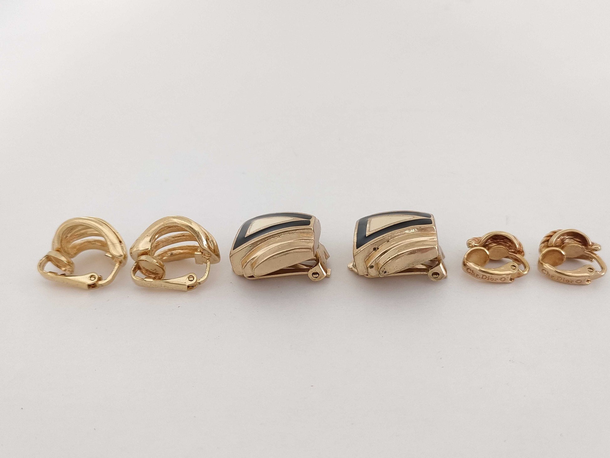 Dior 3-piece earring set