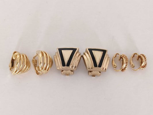 Dior 3-piece earring set