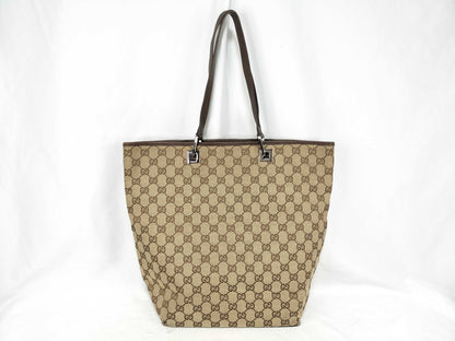 GUCCI GG Canvas Tote Bag Gucci GG Canvas Tote Bag