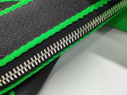 BOTTEGA VENETA Maxi Intrecciato Webbing 2-Way Tote Bag Shoulder Bag Black x Green
