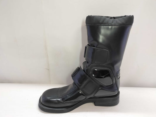 GUCCI Leather and Rubber Boots Black Size 36 Other Shoes