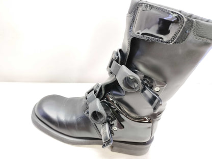 GUCCI Leather and Rubber Boots Black Size 36 Other Shoes