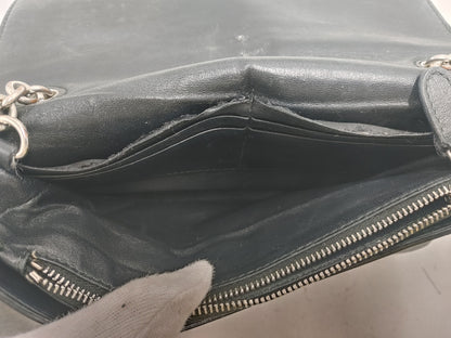 BALENCIAGA Everyday Shoulder Bag with Chain Wallet 568008 Calfskin Black Shoulder Bag