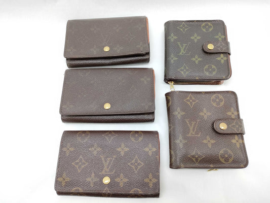 LOUIS VUITTON Monogram Louis Vuitton Wallet 5-Piece Set