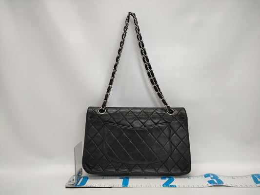 CHANEL V11 CHANEL Matelasse Double Flap Chain Shoulder Bag Black Shoulder Bag