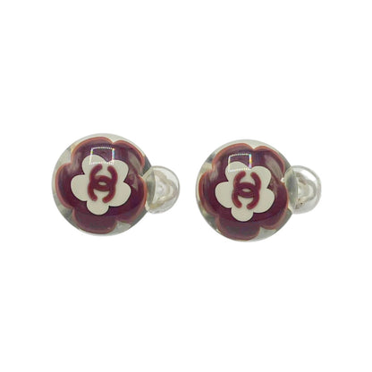 CHANEL Camellia 04S Coco Mark Earrings