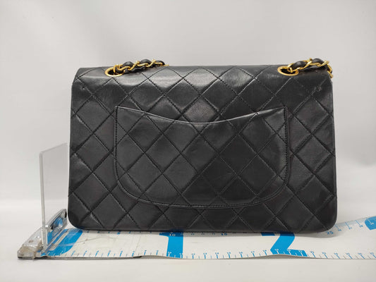 CHANEL Shoulder Bag W Flap Black Bag
