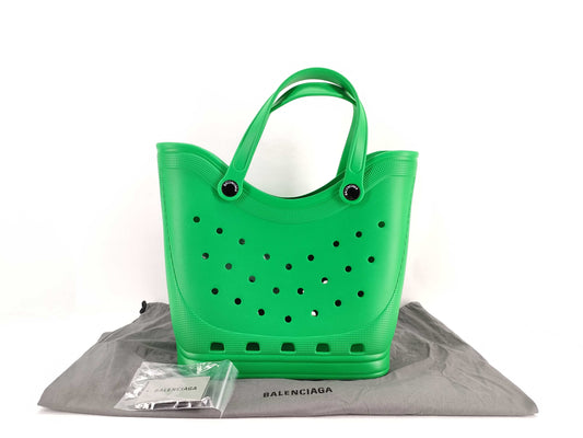 BALENCIAGA Rubber Handbag Crocs Collaboration Tote Bag