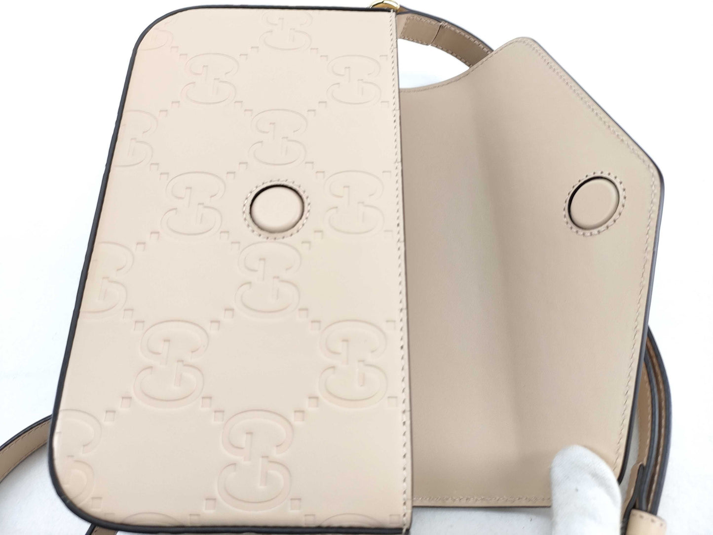 GUCCI Unused GG Leather Shoulder Bag