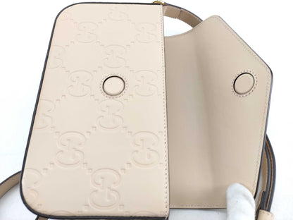 GUCCI Unused GG Leather Shoulder Bag