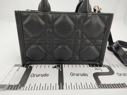 Dior Cannage 2-Way Mini Black Shoulder Bag