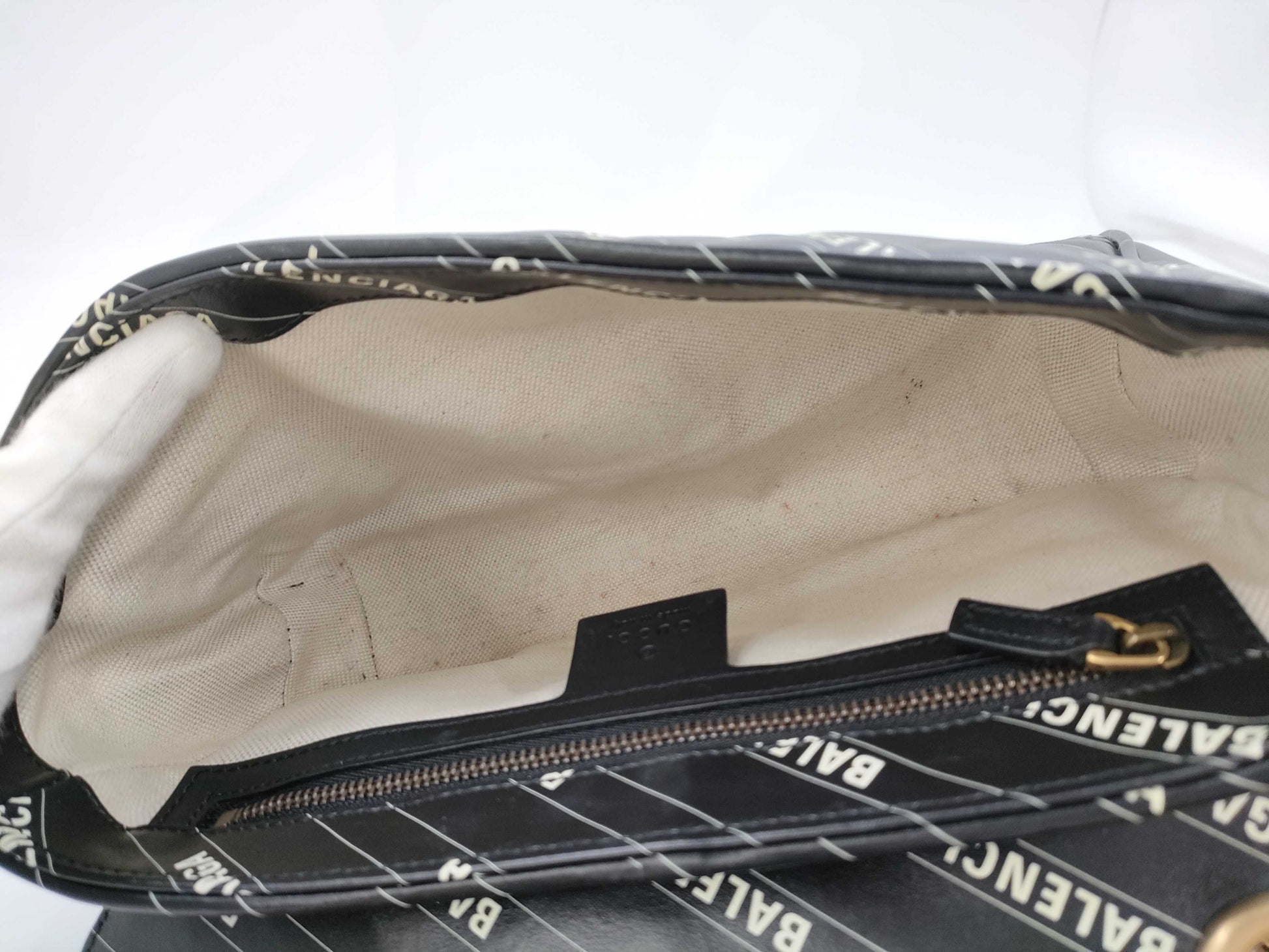 GUCCI x Balenciaga GG Marmont Chain Shoulder Bag