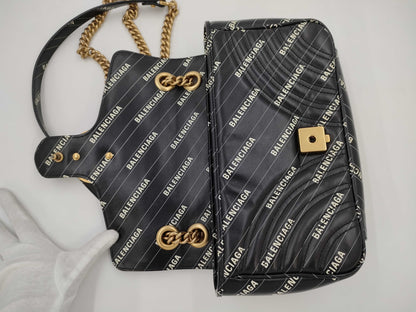 GUCCI x Balenciaga GG Marmont Chain Shoulder Bag