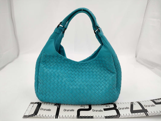 BOTTEGA VENETA Intrecciato Leather Handbag Blue