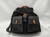 GUCCI Suede Bamboo Black Backpack