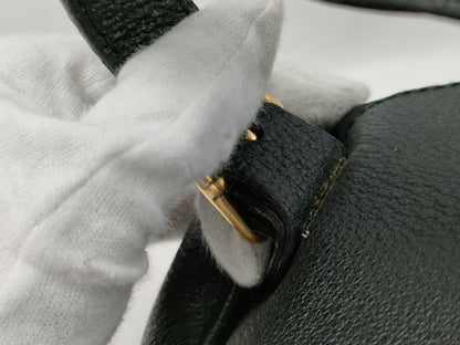 GUCCI Suede Bamboo Black Backpack
