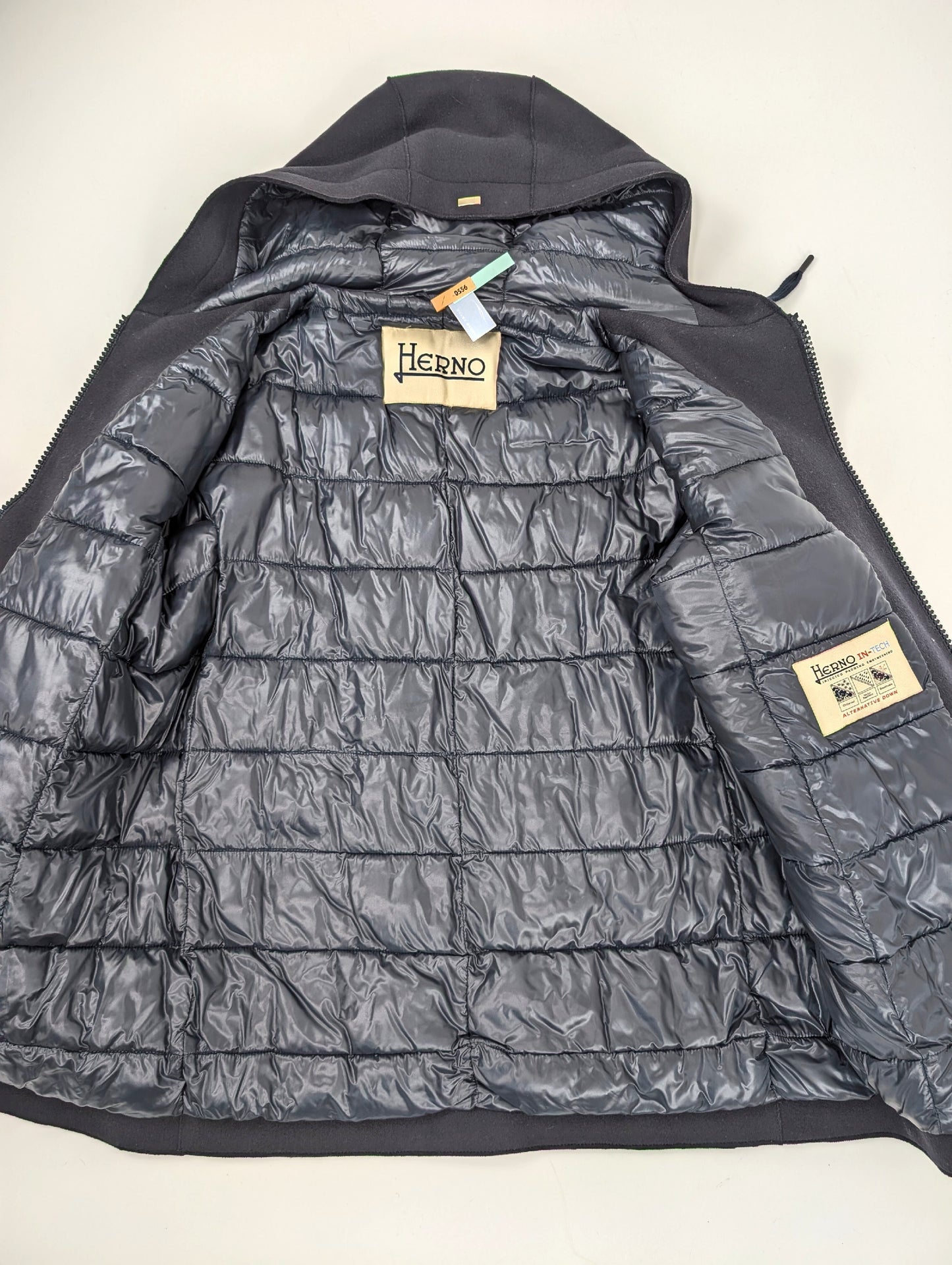 HERNO IN-TECH Wool Down Coat, Colorfast, Size 46