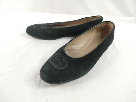 GUCCI GUCCI Gucci Soho GG logo flat pumps