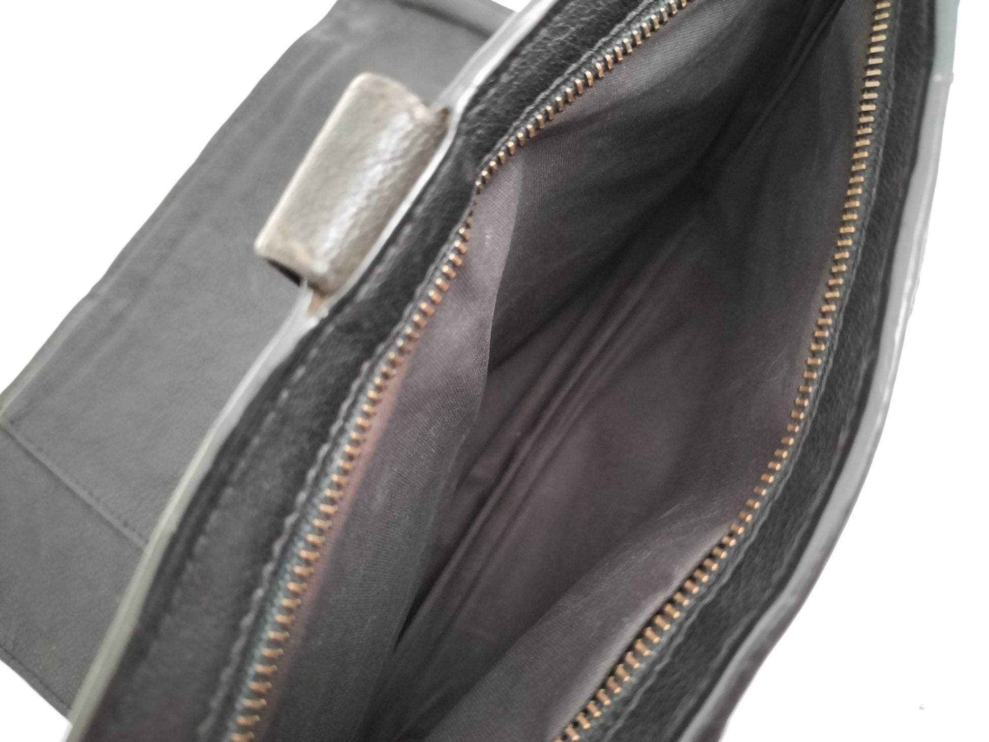 BOTTEGA VENETA Intrecciato Clutch Bag Long Wallet Leather Navy Khaki Wallet