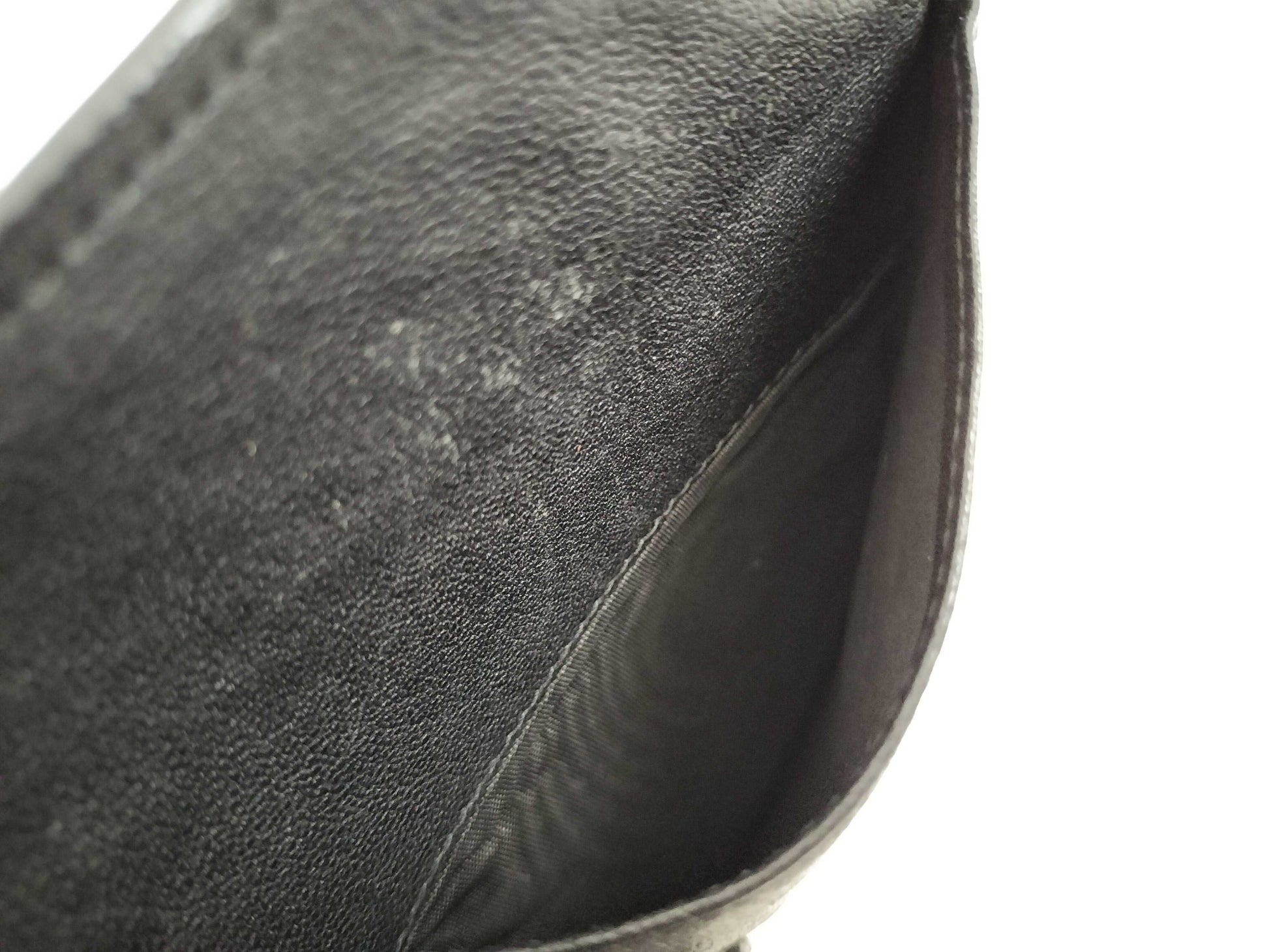 BOTTEGA VENETA Intrecciato Clutch Bag Long Wallet Leather Navy Khaki Wallet