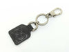 GUCCI GG Embossed Key Ring Leather Black Key Case/Key Holder