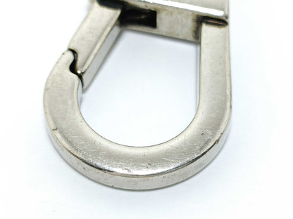 GUCCI GG Embossed Key Ring Leather Black Key Case/Key Holder