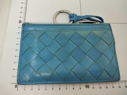 BOTTEGA VENETA Intore Fragment Case Coin Case Leather Blue Coin Case