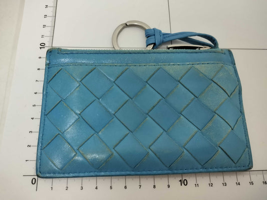 BOTTEGA VENETA Intore Fragment Case Coin Case Leather Blue Coin Case