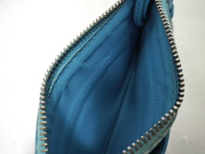 BOTTEGA VENETA Intore Fragment Case Coin Case Leather Blue Coin Case
