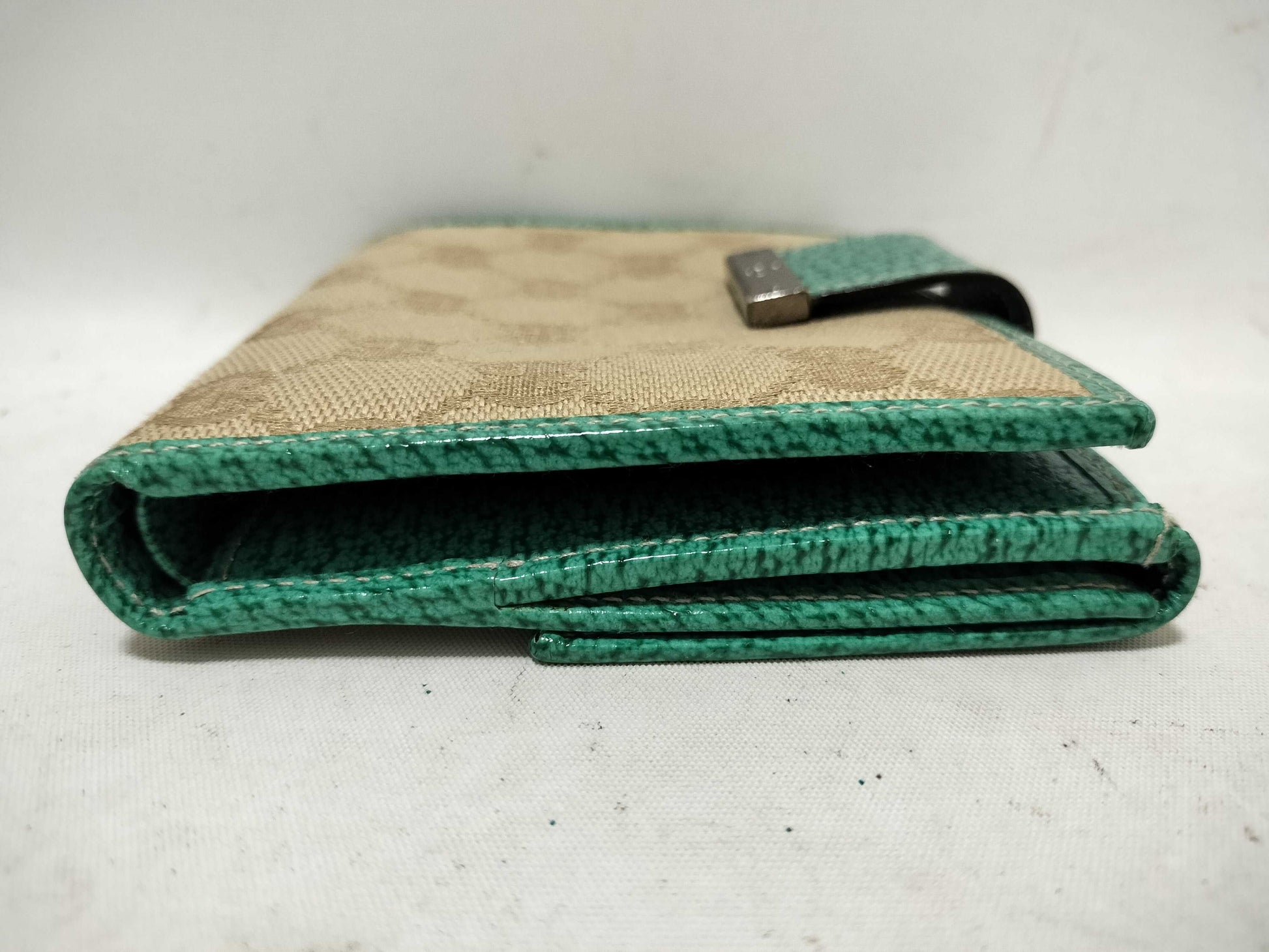 GUCCI GG Canvas 115090 GG Canvas Bifold Wallet Blue Unused Wallet