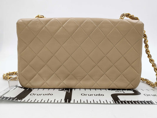 CHANEL CHANEL Matelasse Full Flap 23 Shoulder Bag Beige Shoulder Bag
