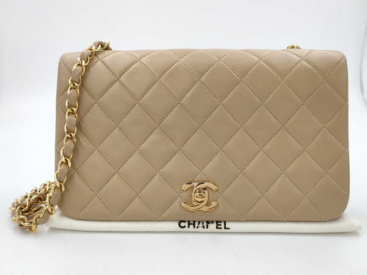 CHANEL CHANEL Matelasse Full Flap 23 Shoulder Bag Beige Shoulder Bag