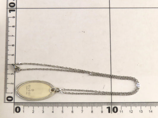 GUCCI GUCCI Gucci Oval 925 Plate Necklace Necklace