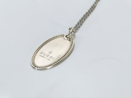 GUCCI GUCCI Gucci Oval 925 Plate Necklace Necklace