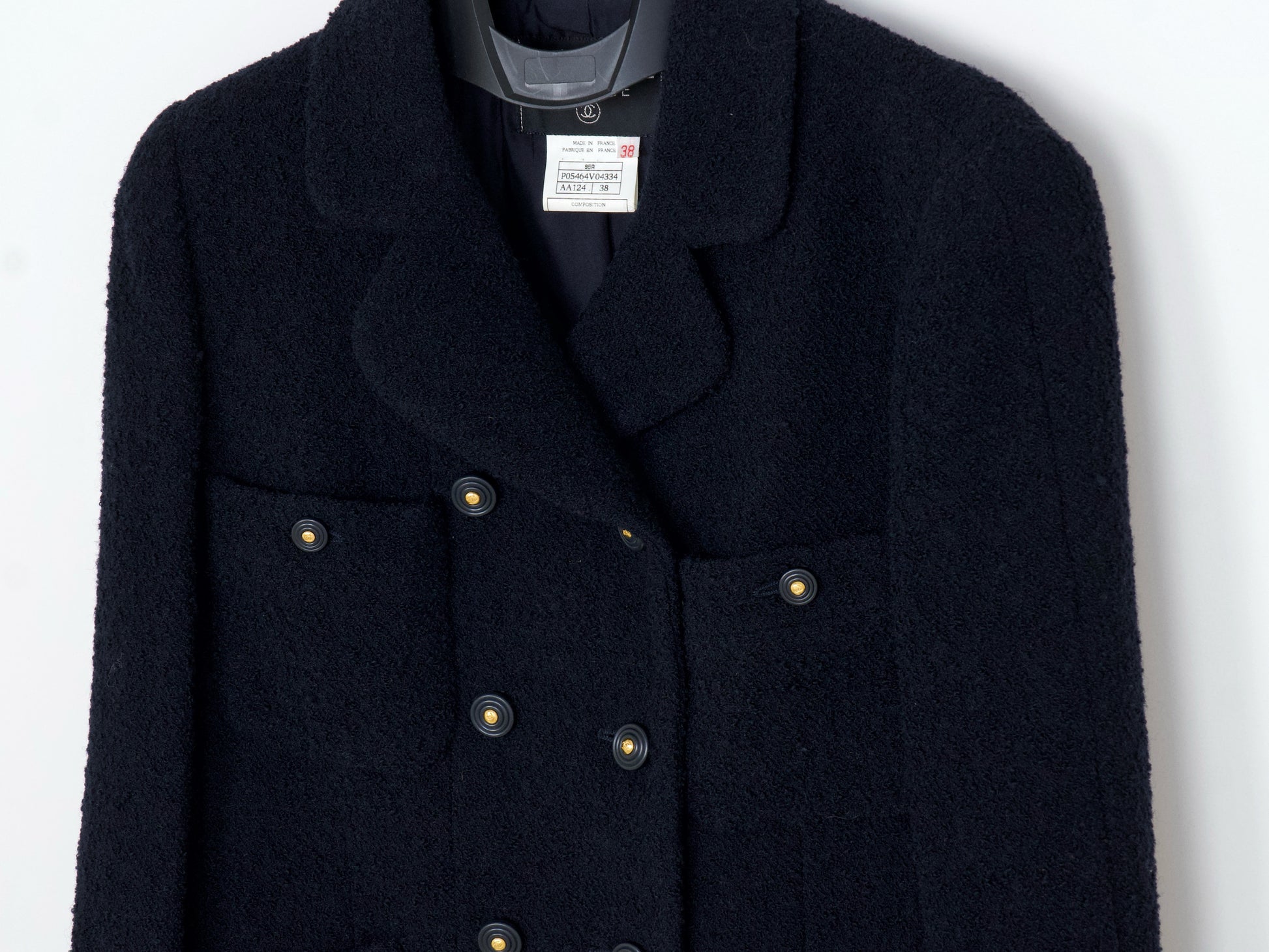 CHANEL 1995 Pile Tweed Short Jacket Size 38