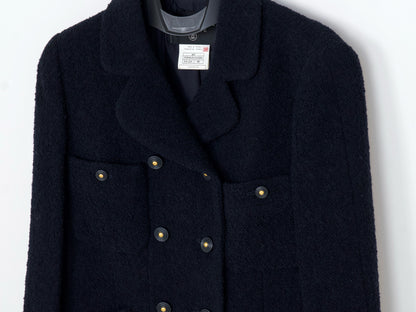 CHANEL 1995 Pile Tweed Short Jacket Size 38