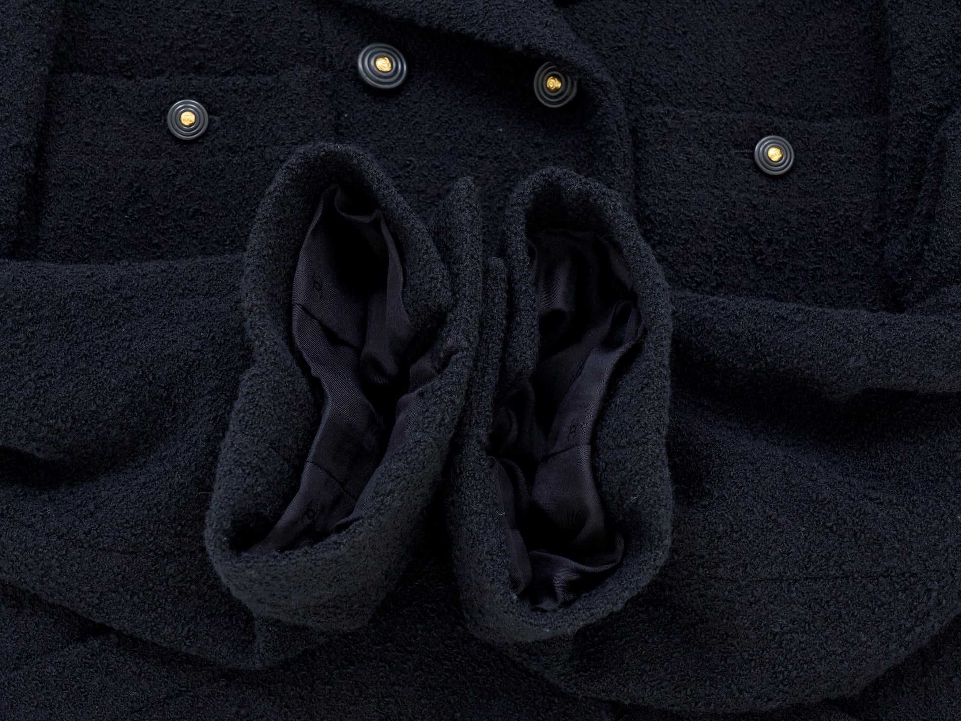 CHANEL 1995 Pile Tweed Short Jacket Size 38