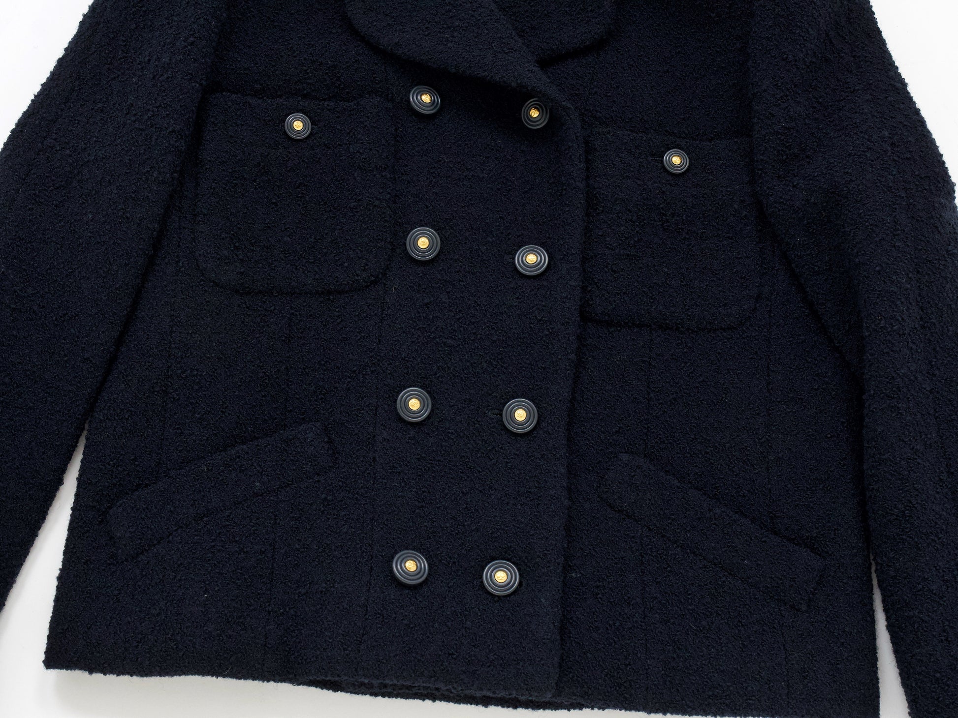 CHANEL 1995 Pile Tweed Short Jacket Size 38