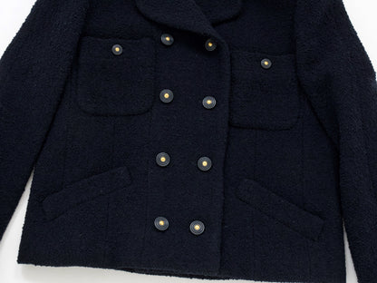 CHANEL 1995 Pile Tweed Short Jacket Size 38