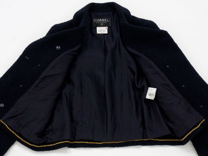 CHANEL 1995 Pile Tweed Short Jacket Size 38