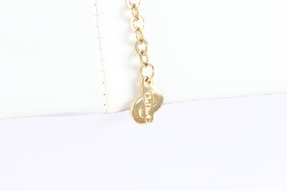 Dior Heart Motif Necklace Pendant Gold Necklace