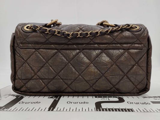 CHANEL Vintage Calfskin Matelasse 2-Way Hand Shoulder Bag, No. 16