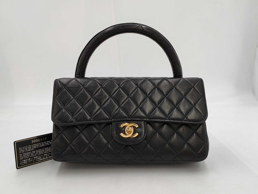 CHANEL Matelasse Hand Black No. 3 Handbag