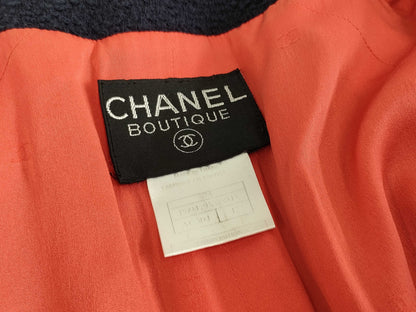 CHANEL Tweed Jacket Zip-Up Size 42 Jacket