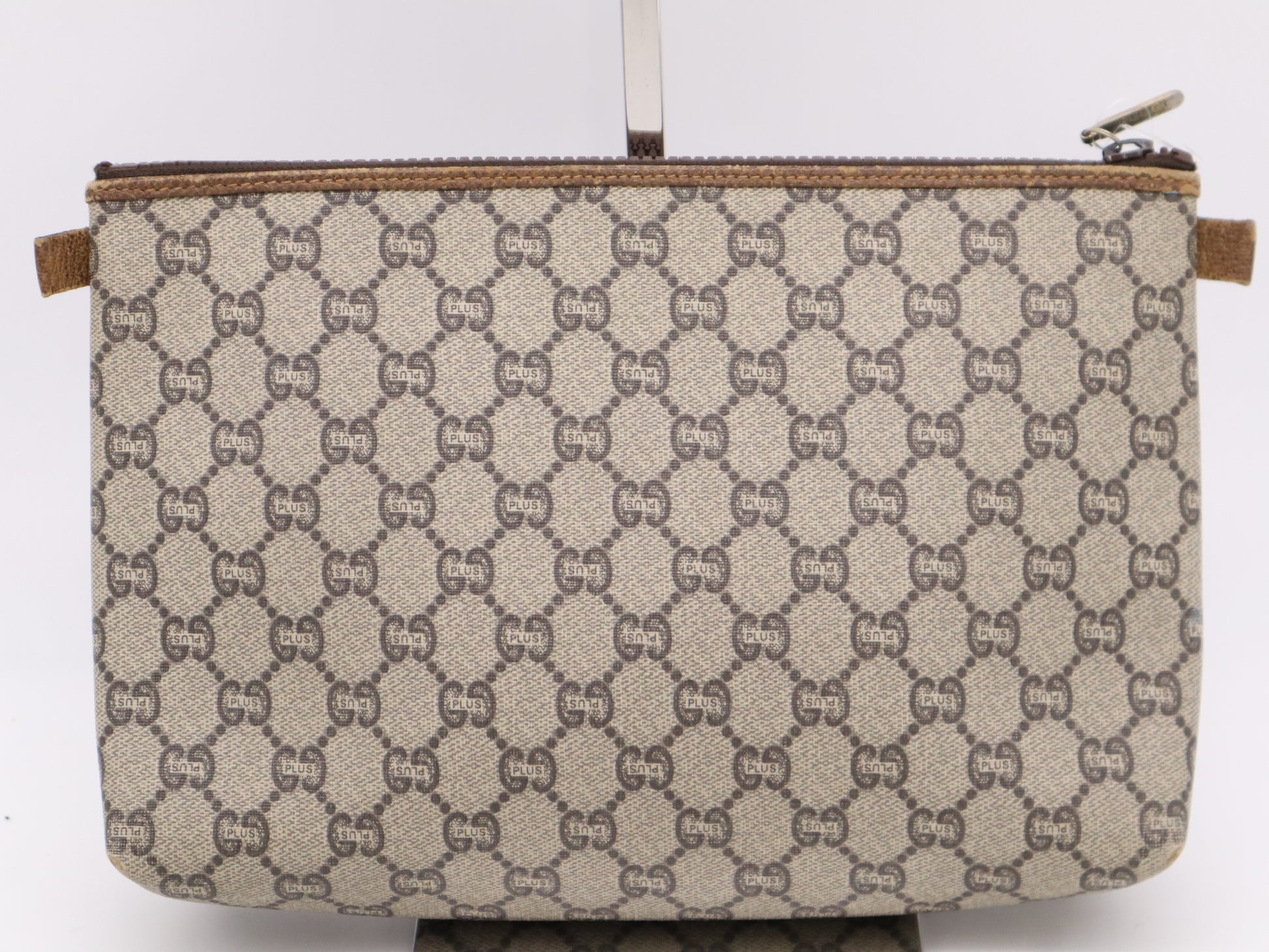 GUCCI GG Plus Second Bag Khaki Beige Brown Second Bag