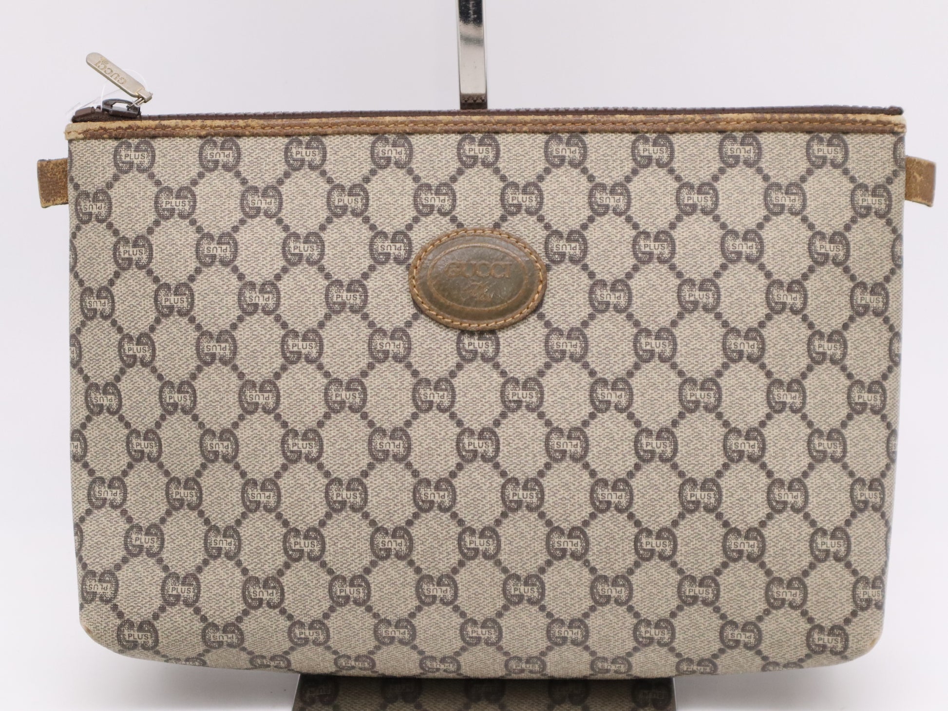 GUCCI GG Plus Second Bag Khaki Beige Brown Second Bag